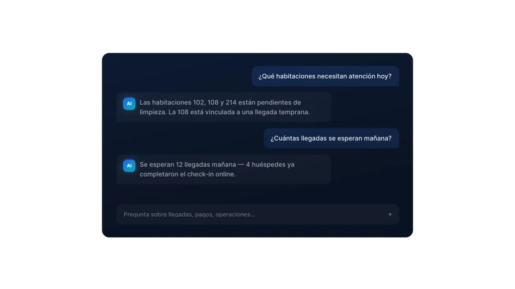 Interfaz de AI Chat conectada a Octorate