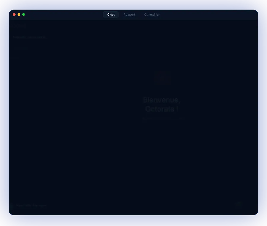 Octorate AI assistant interface
